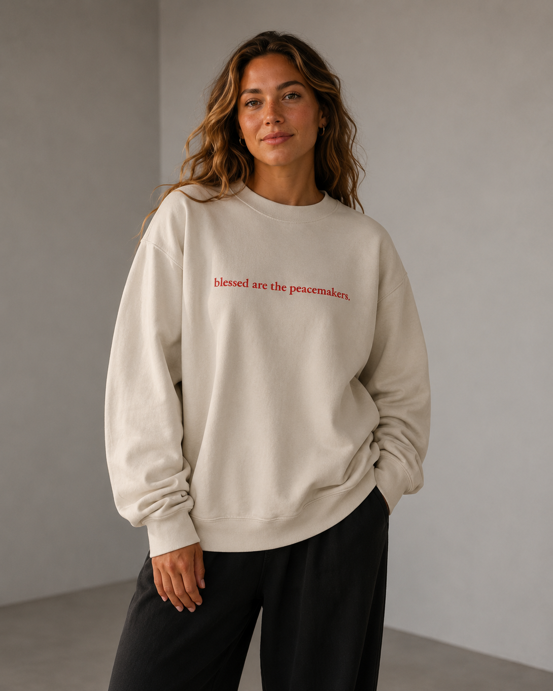 Blessed Are the Peacemakers | Premium Crewneck
