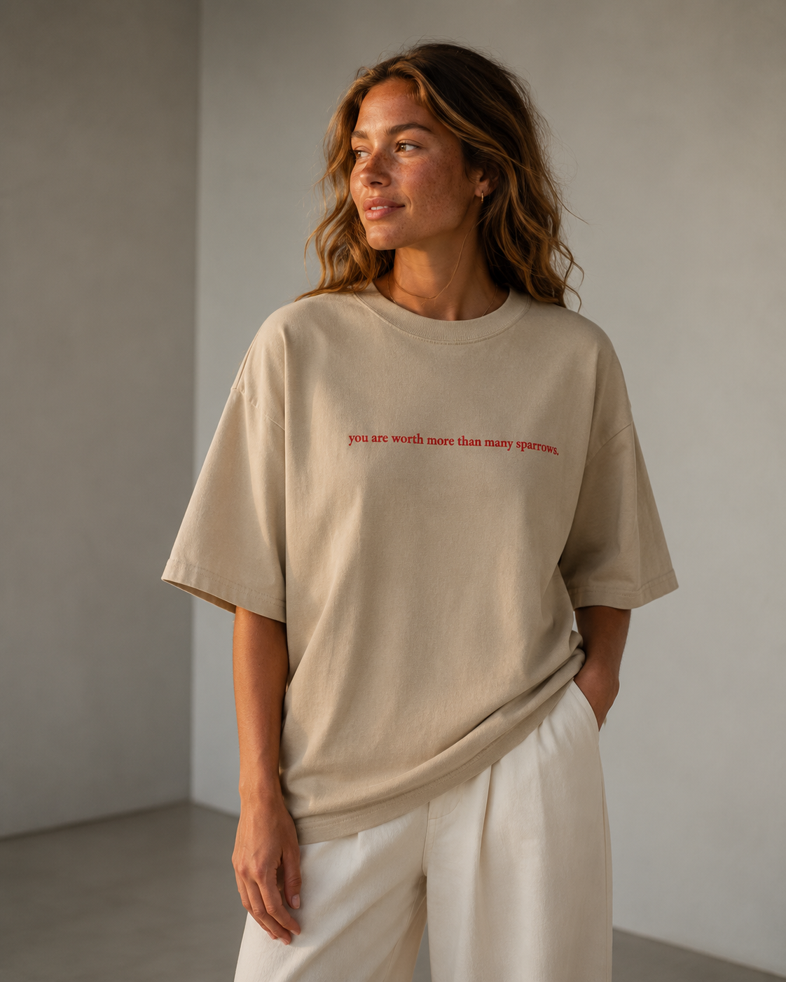 You Are Worth More Than Many Sparrows | Faded Tee