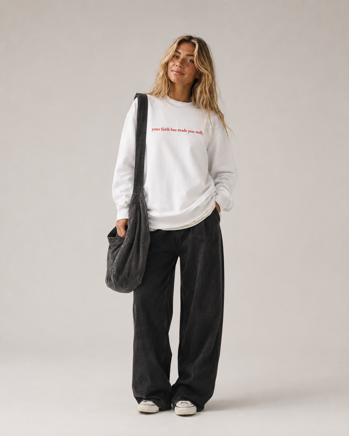 Your Faith Has Made You Well | Premium Crewneck