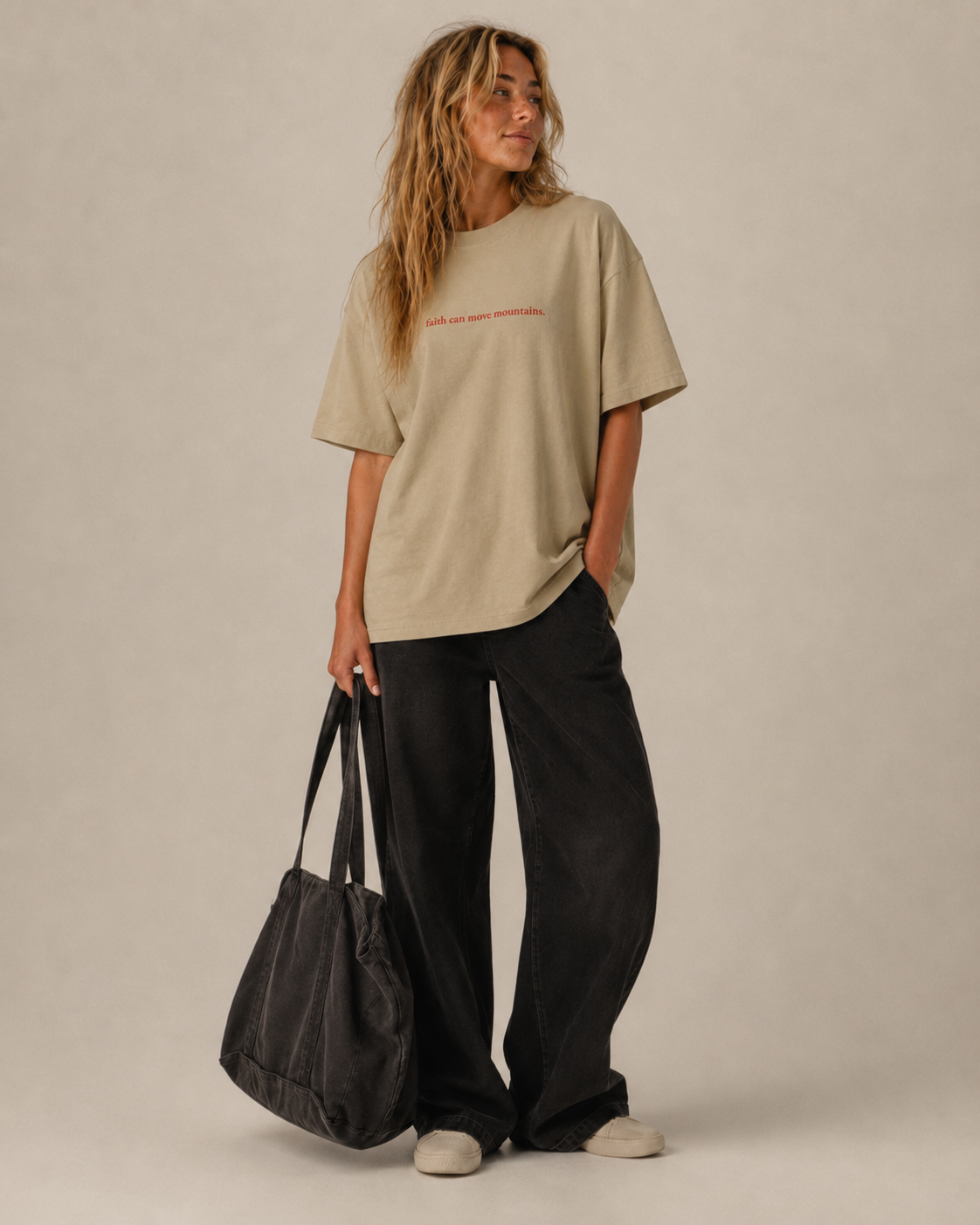 Faith Can Move Mountains | Faded Tee
