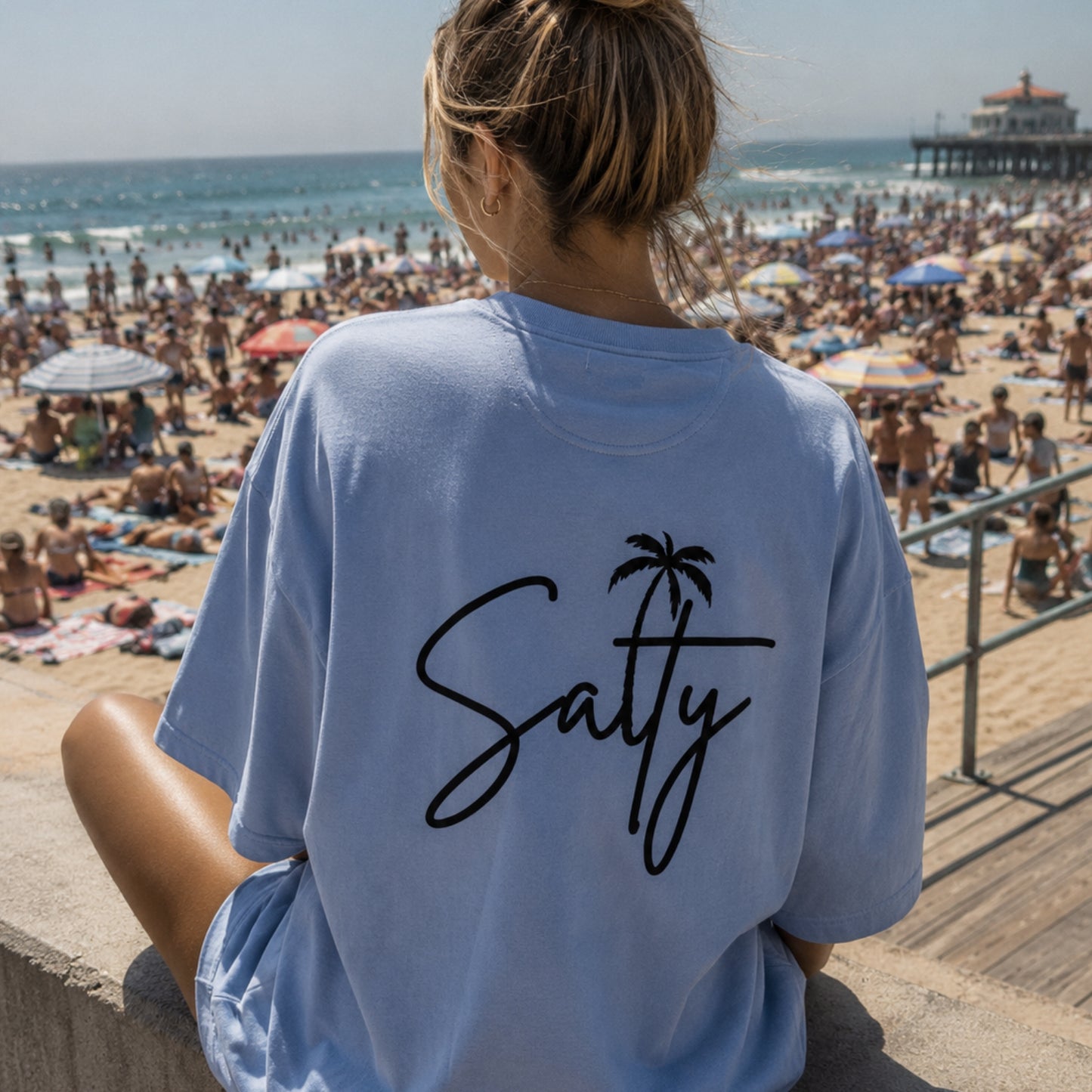 Salty Blk | Heavyweight Tee