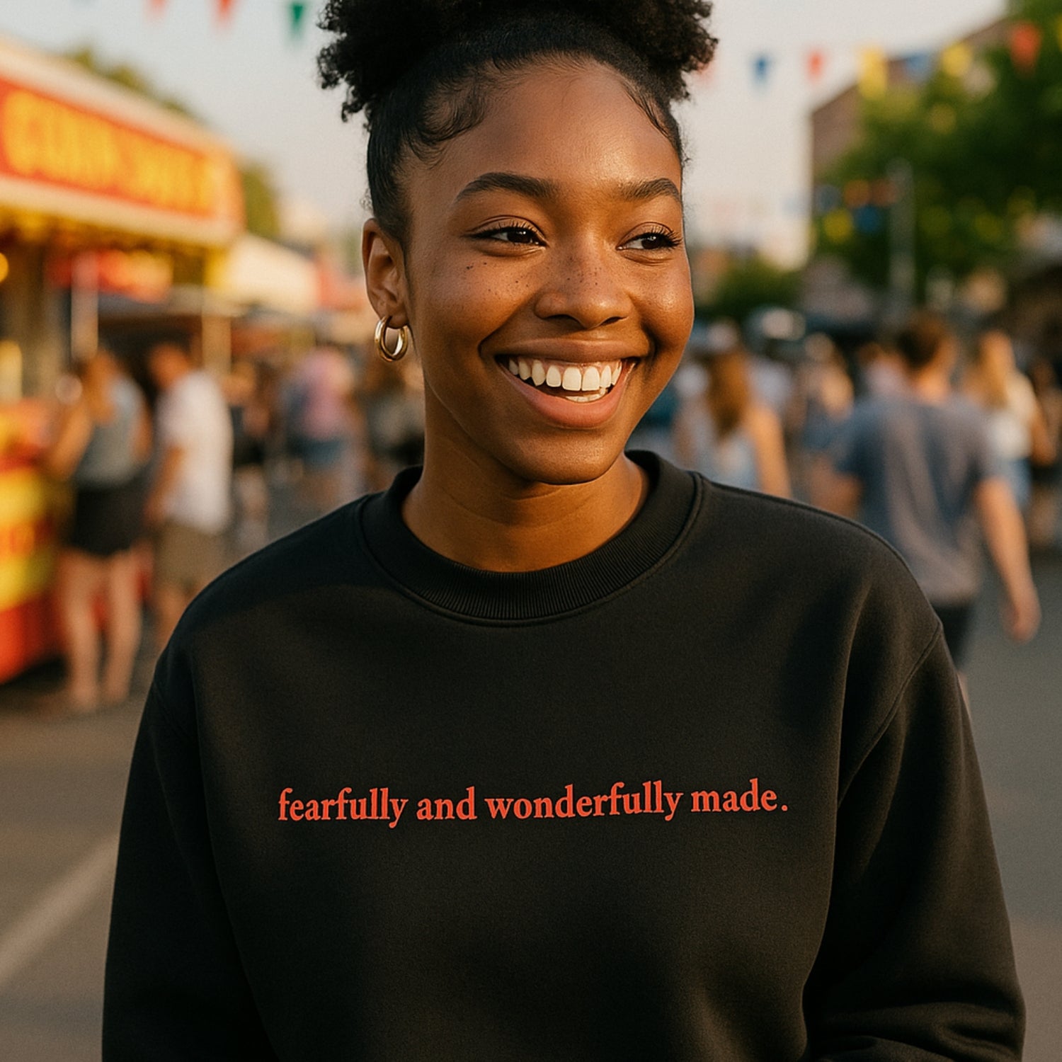 of the king embroidered crewneck