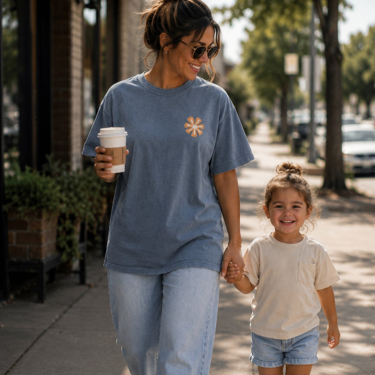 Motherhood is Kingdom Work Boho | Heavyweight Tee